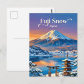 Mount Fuji Japan Postkarte (Vorne/Hinten)