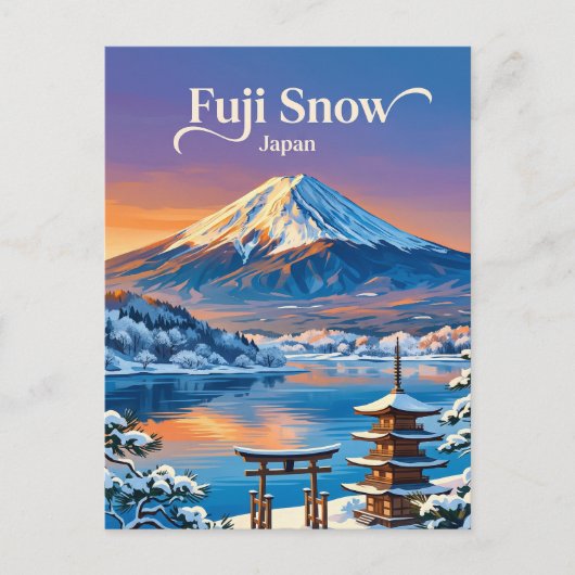 Mount Fuji Japan Postkarte (Vorderseite)