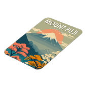 Mount Fuji Japan Reisen Kunst Vintag Magnet (Linke Seite)