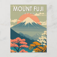 Mount Fuji Japan Reisen Kunst Vintag
