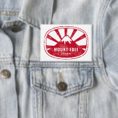 Mount Fuji Japan Retro  Button (Insitu)
