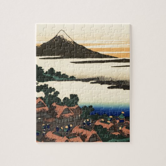 Mount Fuji Japan Sunset Puzzle (Vertikal)