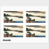 Mount Fuji Japan Sunset Rechteckiger Aufkleber (Blatt)