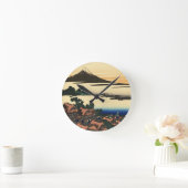 Mount Fuji Japan Sunset Runde Wanduhr (Zuhause)