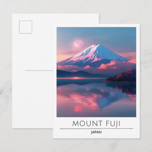 Mount Fuji Japan Travel Postkarte (Vorne/Hinten)