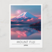 Mount Fuji Japan Travel Postkarte (Vorderseite)