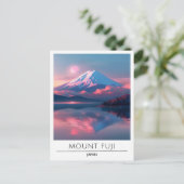Mount Fuji Japan Travel Postkarte (Stehend Vorderseite)
