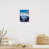Mount Fuji Japan Travel Print Poster (Küche)