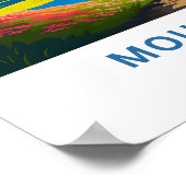 Mount Fuji Japan Travel Print Poster (Ecke)