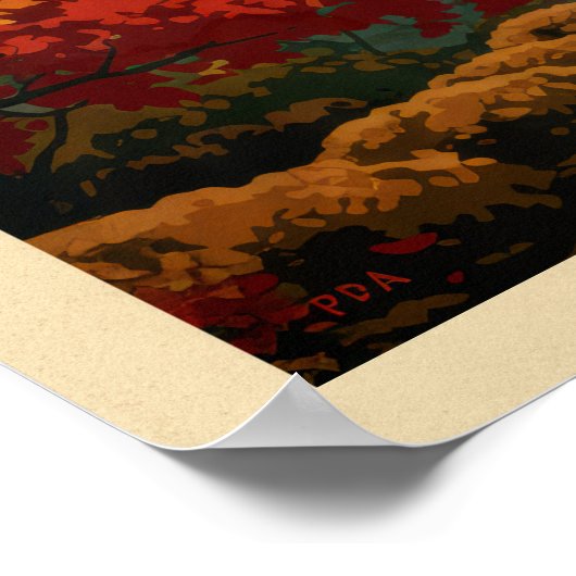 Mount Fuji Japan V06 Poster (Ecke)