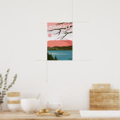 Mount Fuji Japan Vintag Poster (Küche)