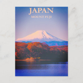 Mount Fuji Japan Vintage Travel Poster Postkarte