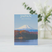 Mount Fuji Japan Vintage Travel Poster Postkarte (Stehend Vorderseite)