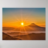 Mount fuji japan Vulkanberg Poster (Vorne)