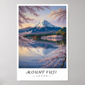Mount Fuji Japan Wandkunst, ikonischer Vulkan Poster