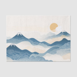 Mount Fuji Japanese Wave Ukiyo-e Art Seidenpapier