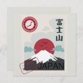 Mount Fuji Japanische Briefmarke Tokio Japan Karte (Vorne/Hinten)