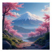 Mount Fuji landscape Poster (Vorderseite)