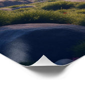 Mount Fuji landscape Poster (Ecke)