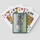 Mount Fuji Malerei von Alfred Fox Spielkarten (Rückseite)