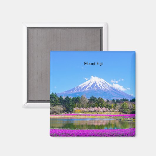 Mount Fuji malerisches Foto Magnet (Vorderseite/Rückseite)