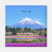 Mount Fuji malerisches Foto Magnet (Vorne)