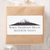 Mount Fuji Minimalist Stickers – Anthrazitgrau (Insitu)