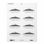 Mount Fuji Minimalist Stickers – Anthrazitgrau (Vorne)