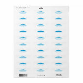 Mount Fuji Minimalist Stickers – Electric Blue (Vorne)