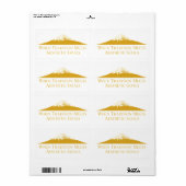 Mount Fuji Minimalist Stickers – Goldenrod (Vorne)