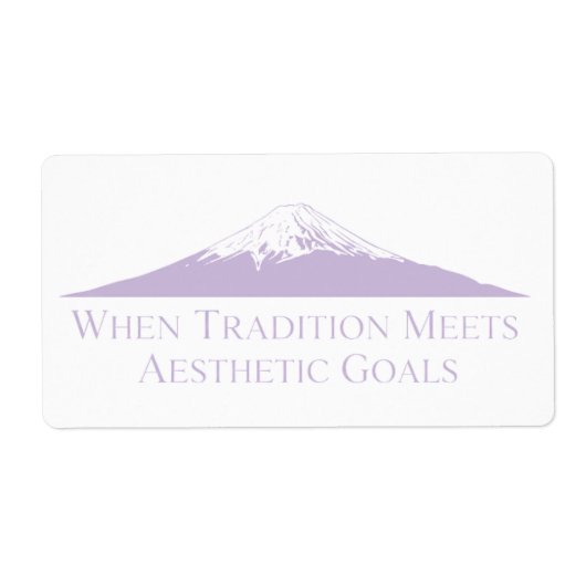 Mount Fuji Minimalist Stickers – Lavendel (Vorne)