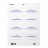 Mount Fuji Minimalist Stickers – Lavendel (Vorne)
