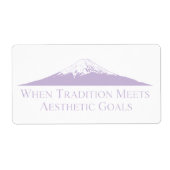 Mount Fuji Minimalist Stickers – Lavender (Vorne)