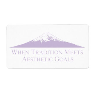 Mount Fuji Minimalist Stickers – Lavender