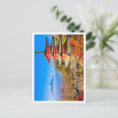 Mount Fuji mit Chureito Pagoda in Japan Postkarte (Stehend Vorderseite)