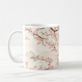 Mount Fuji mit Kirschblüten – Japanisch (3) Kaffeetasse (Links)
