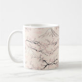 Mount Fuji mit Kirschblüten – Japanisch Kaffeetasse (Links)