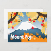 Mount Fuji Postcard Postkarte (Vorne/Hinten)