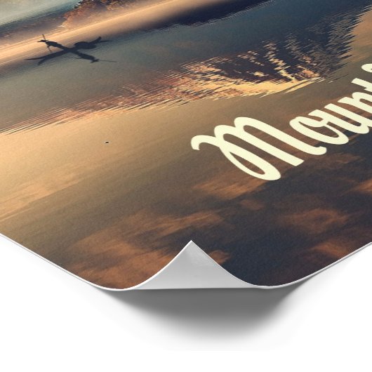 Mount Fuji Poster (Ecke)