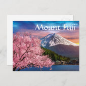 Mount Fuji Postkarte (Vorne/Hinten)