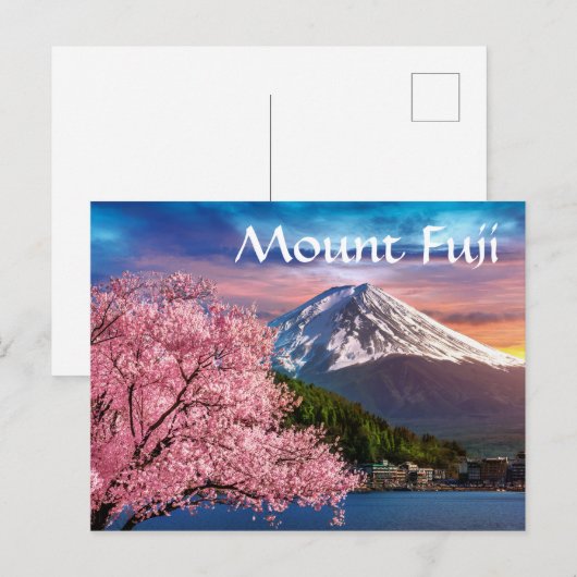 Mount Fuji Postkarte (Vorne/Hinten)