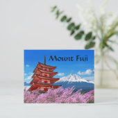 Mount Fuji Postkarte (Stehend Vorderseite)
