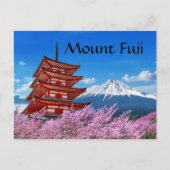 Mount Fuji Postkarte (Vorderseite)