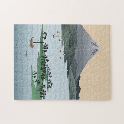 Mount Fuji Puzzle (Horizontal)