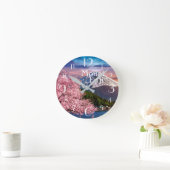 Mount Fuji Runde Wanduhr (Zuhause)
