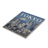 Mount Fuji | Shinjuku District Skyline Tokio Japan Fliese (Seite)