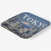 Mount Fuji | Shinjuku District Skyline Tokio Japan Pappteller (Gewinkelt)