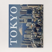Mount Fuji | Shinjuku District Skyline Tokio Japan Puzzle (Vertikal)