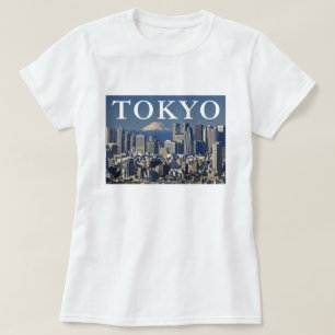 Mount Fuji Shinjuku District Skyline Tokio Japan T-Shirt