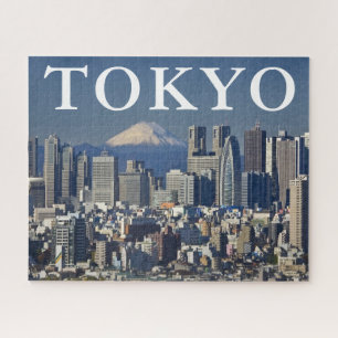 Mount Fuji   Skyline des Bezirks Shinjuku Tokio Ja Puzzle